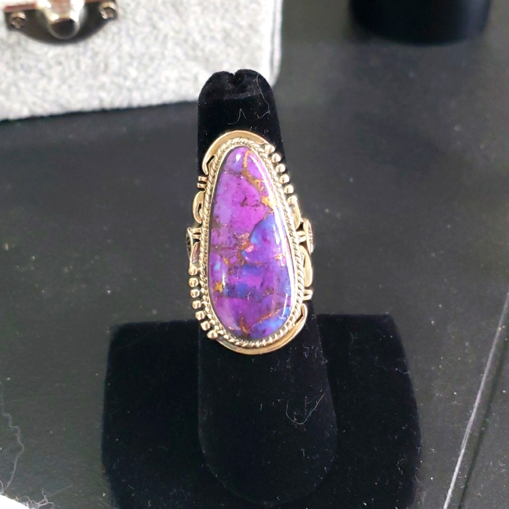 Purple Turqouise Ring